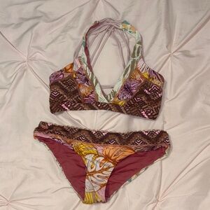 Pink patterned Maaji Bikini Size S
